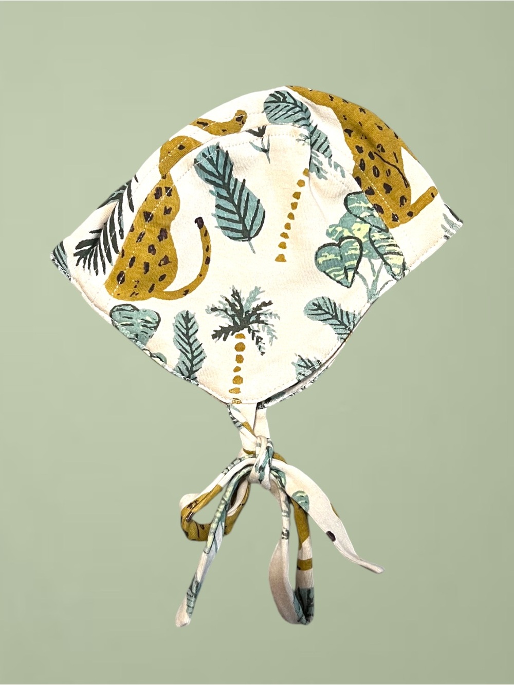 Kate Quinn Leopard Flight Hat Sz 3-6 Months